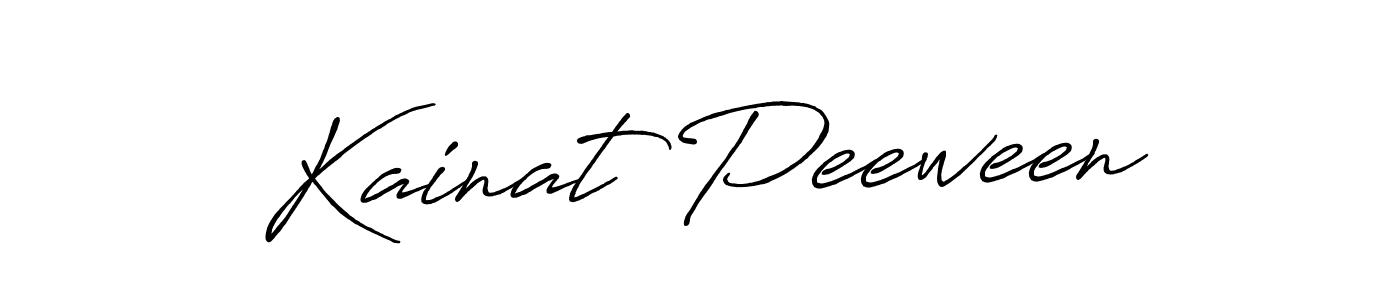 Also we have Kainat Peeween name is the best signature style. Create professional handwritten signature collection using Antro_Vectra_Bolder autograph style. Kainat Peeween signature style 7 images and pictures png