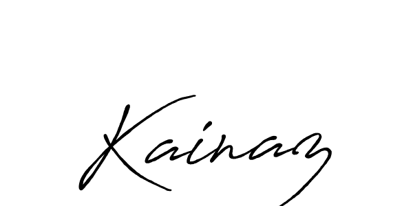 Make a beautiful signature design for name Kainaz. With this signature (Antro_Vectra_Bolder) style, you can create a handwritten signature for free. Kainaz signature style 7 images and pictures png