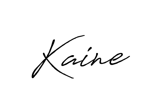 Design your own signature with our free online signature maker. With this signature software, you can create a handwritten (Antro_Vectra_Bolder) signature for name Kaine. Kaine signature style 7 images and pictures png