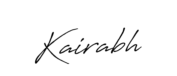 Kairabh stylish signature style. Best Handwritten Sign (Antro_Vectra_Bolder) for my name. Handwritten Signature Collection Ideas for my name Kairabh. Kairabh signature style 7 images and pictures png