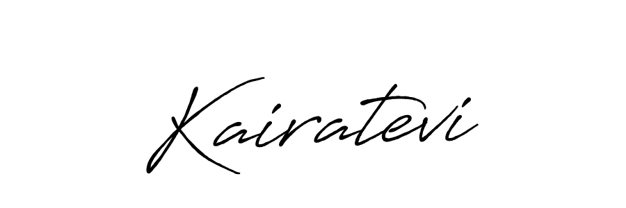 if you are searching for the best signature style for your name Kairatevi. so please give up your signature search. here we have designed multiple signature styles  using Antro_Vectra_Bolder. Kairatevi signature style 7 images and pictures png