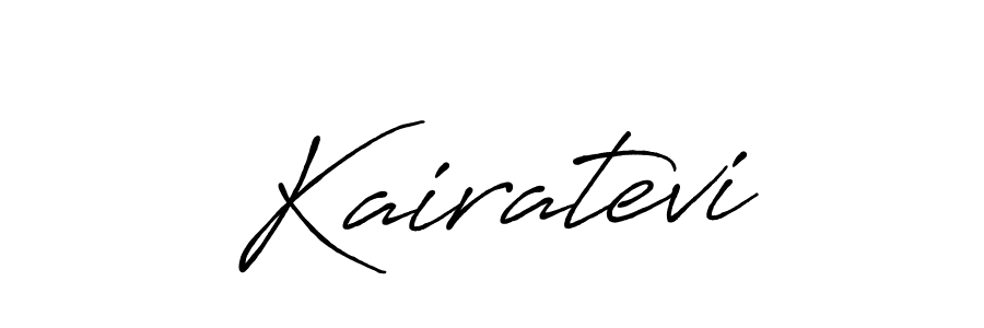 if you are searching for the best signature style for your name Kairatevi. so please give up your signature search. here we have designed multiple signature styles  using Antro_Vectra_Bolder. Kairatevi signature style 7 images and pictures png