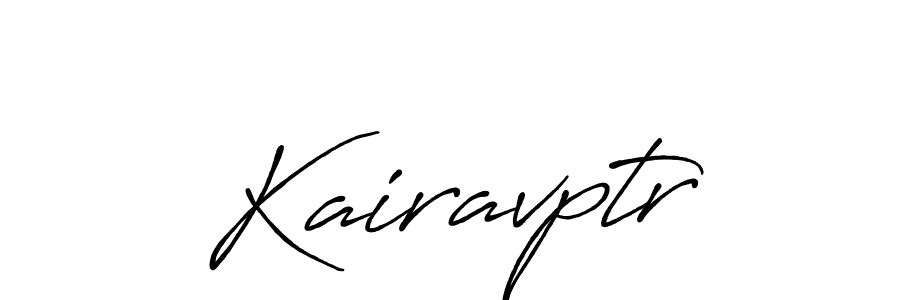 if you are searching for the best signature style for your name Kairavptr. so please give up your signature search. here we have designed multiple signature styles  using Antro_Vectra_Bolder. Kairavptr signature style 7 images and pictures png