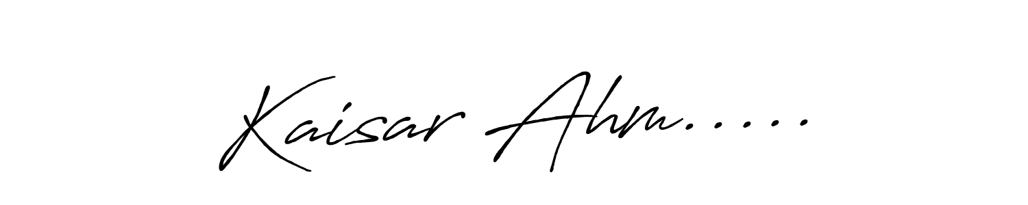 You should practise on your own different ways (Antro_Vectra_Bolder) to write your name (Kaisar Ahm.....) in signature. don't let someone else do it for you. Kaisar Ahm..... signature style 7 images and pictures png