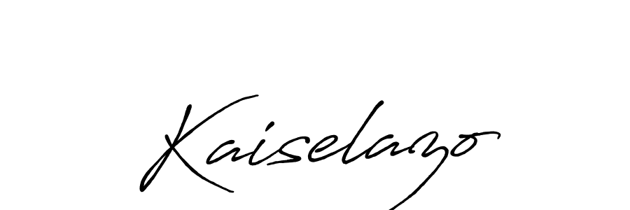 Create a beautiful signature design for name Kaiselazo. With this signature (Antro_Vectra_Bolder) fonts, you can make a handwritten signature for free. Kaiselazo signature style 7 images and pictures png