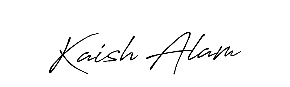Use a signature maker to create a handwritten signature online. With this signature software, you can design (Antro_Vectra_Bolder) your own signature for name Kaish Alam. Kaish Alam signature style 7 images and pictures png