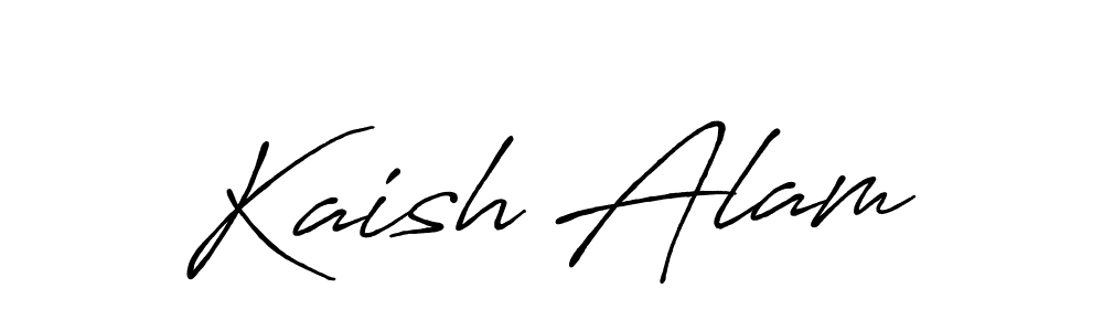 It looks lik you need a new signature style for name Kaish Alam. Design unique handwritten (Antro_Vectra_Bolder) signature with our free signature maker in just a few clicks. Kaish Alam signature style 7 images and pictures png