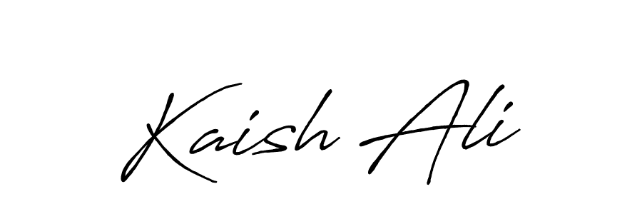 Kaish Ali stylish signature style. Best Handwritten Sign (Antro_Vectra_Bolder) for my name. Handwritten Signature Collection Ideas for my name Kaish Ali. Kaish Ali signature style 7 images and pictures png