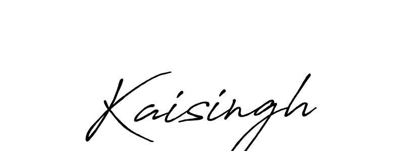 Use a signature maker to create a handwritten signature online. With this signature software, you can design (Antro_Vectra_Bolder) your own signature for name Kaisingh. Kaisingh signature style 7 images and pictures png