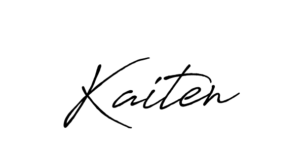 Create a beautiful signature design for name Kaiten. With this signature (Antro_Vectra_Bolder) fonts, you can make a handwritten signature for free. Kaiten signature style 7 images and pictures png