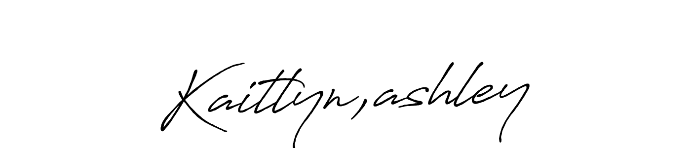 Design your own signature with our free online signature maker. With this signature software, you can create a handwritten (Antro_Vectra_Bolder) signature for name Kaitlyn,ashley. Kaitlyn,ashley signature style 7 images and pictures png