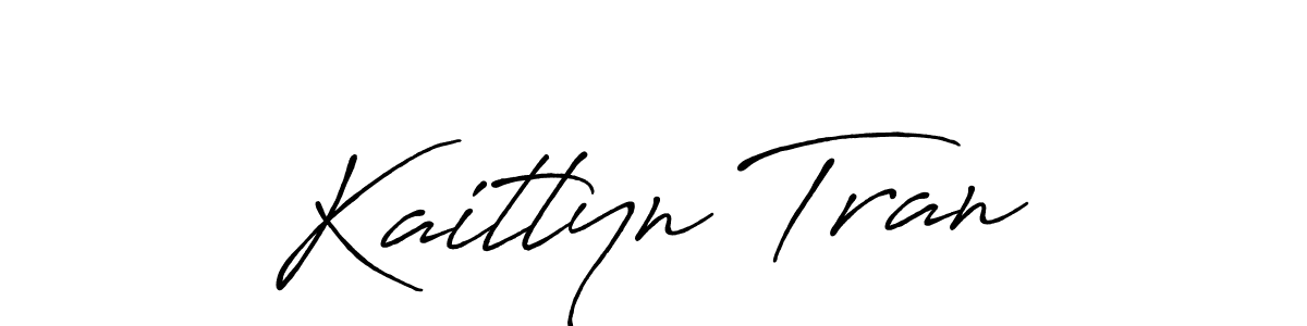 Make a beautiful signature design for name Kaitlyn Tran. With this signature (Antro_Vectra_Bolder) style, you can create a handwritten signature for free. Kaitlyn Tran signature style 7 images and pictures png