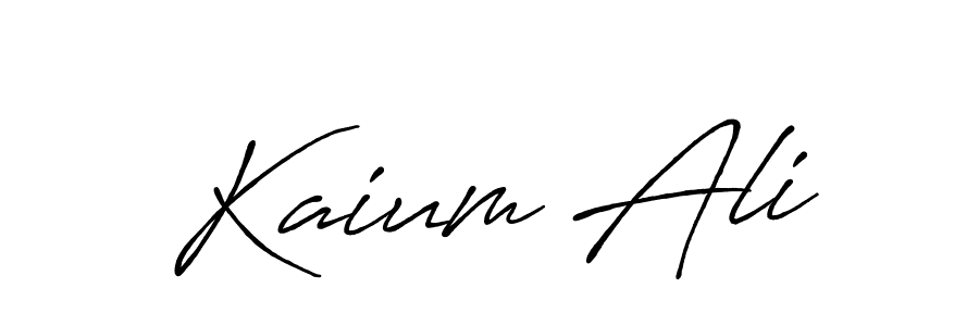 Create a beautiful signature design for name Kaium Ali. With this signature (Antro_Vectra_Bolder) fonts, you can make a handwritten signature for free. Kaium Ali signature style 7 images and pictures png