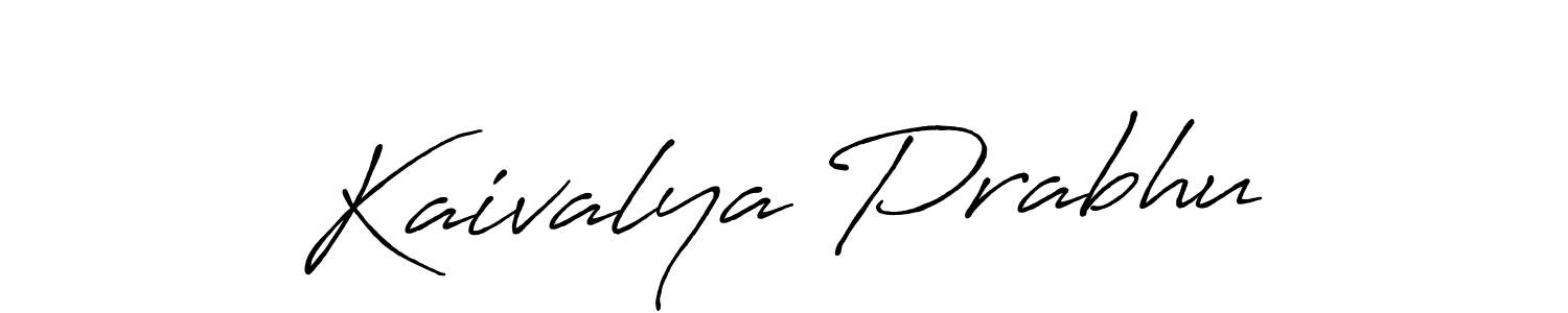 Design your own signature with our free online signature maker. With this signature software, you can create a handwritten (Antro_Vectra_Bolder) signature for name Kaivalya Prabhu. Kaivalya Prabhu signature style 7 images and pictures png