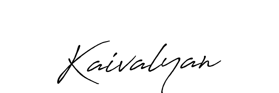 You should practise on your own different ways (Antro_Vectra_Bolder) to write your name (Kaivalyan) in signature. don't let someone else do it for you. Kaivalyan signature style 7 images and pictures png