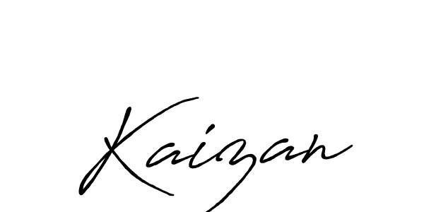 Design your own signature with our free online signature maker. With this signature software, you can create a handwritten (Antro_Vectra_Bolder) signature for name Kaizan. Kaizan signature style 7 images and pictures png