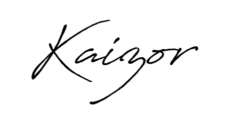 Design your own signature with our free online signature maker. With this signature software, you can create a handwritten (Antro_Vectra_Bolder) signature for name Kaizor. Kaizor signature style 7 images and pictures png