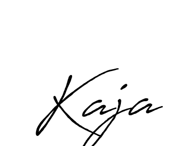 Design your own signature with our free online signature maker. With this signature software, you can create a handwritten (Antro_Vectra_Bolder) signature for name Kaja. Kaja signature style 7 images and pictures png