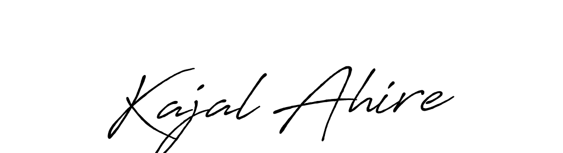 Make a beautiful signature design for name Kajal Ahire. Use this online signature maker to create a handwritten signature for free. Kajal Ahire signature style 7 images and pictures png