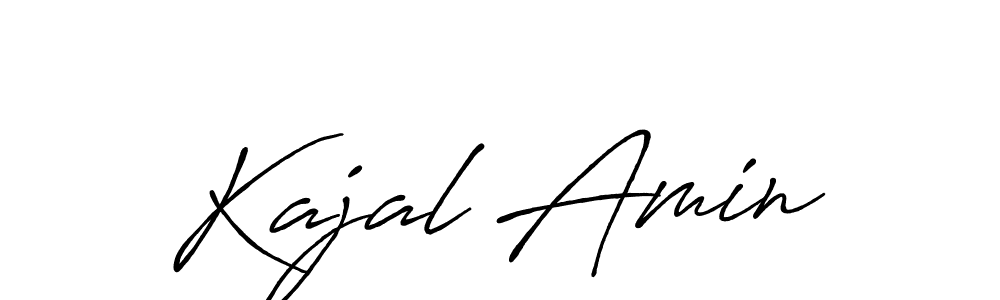 How to make Kajal Amin signature? Antro_Vectra_Bolder is a professional autograph style. Create handwritten signature for Kajal Amin name. Kajal Amin signature style 7 images and pictures png