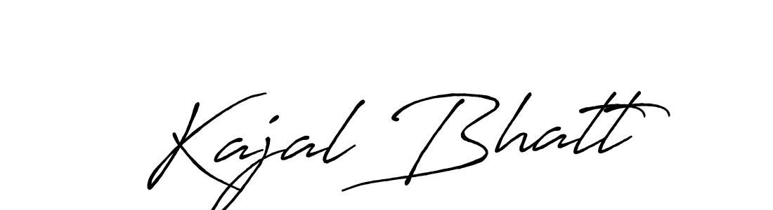 You should practise on your own different ways (Antro_Vectra_Bolder) to write your name (Kajal Bhatt) in signature. don't let someone else do it for you. Kajal Bhatt signature style 7 images and pictures png
