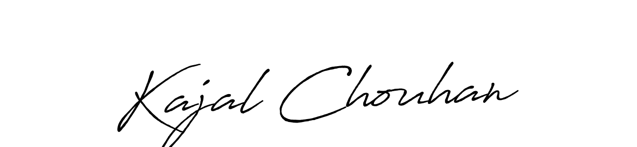 Create a beautiful signature design for name Kajal Chouhan. With this signature (Antro_Vectra_Bolder) fonts, you can make a handwritten signature for free. Kajal Chouhan signature style 7 images and pictures png