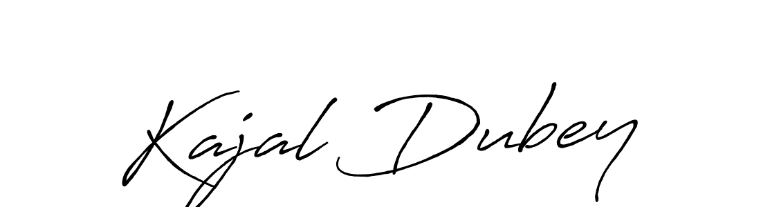 Create a beautiful signature design for name Kajal Dubey. With this signature (Antro_Vectra_Bolder) fonts, you can make a handwritten signature for free. Kajal Dubey signature style 7 images and pictures png