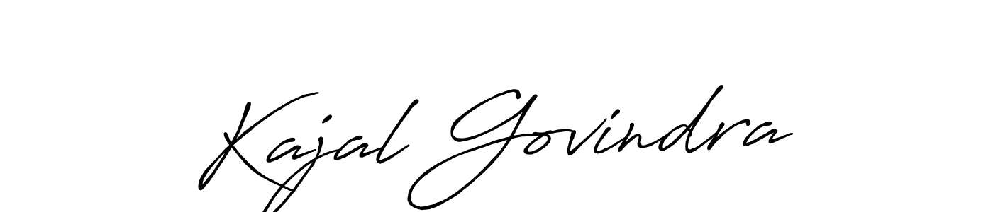 Kajal Govindra stylish signature style. Best Handwritten Sign (Antro_Vectra_Bolder) for my name. Handwritten Signature Collection Ideas for my name Kajal Govindra. Kajal Govindra signature style 7 images and pictures png