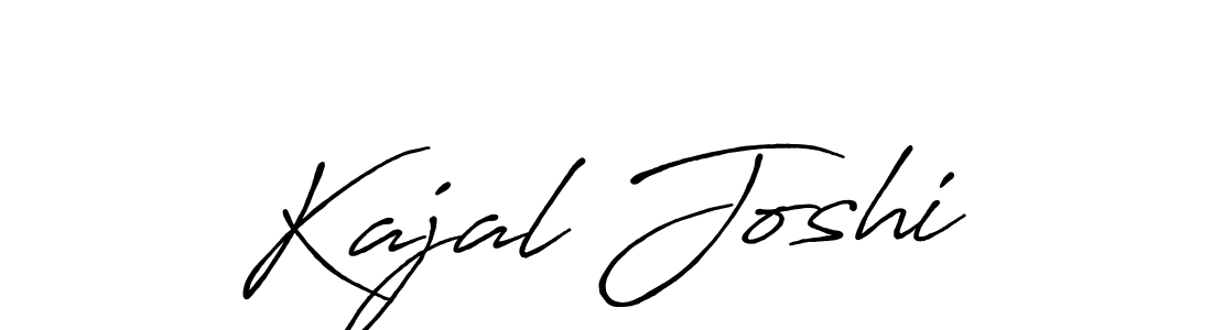 You should practise on your own different ways (Antro_Vectra_Bolder) to write your name (Kajal Joshi) in signature. don't let someone else do it for you. Kajal Joshi signature style 7 images and pictures png