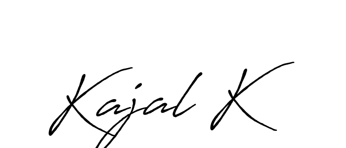 Make a beautiful signature design for name Kajal K. Use this online signature maker to create a handwritten signature for free. Kajal K signature style 7 images and pictures png