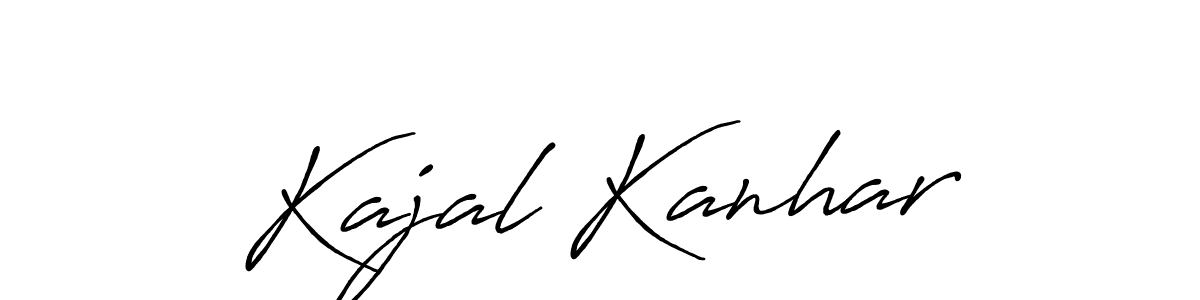Also You can easily find your signature by using the search form. We will create Kajal Kanhar name handwritten signature images for you free of cost using Antro_Vectra_Bolder sign style. Kajal Kanhar signature style 7 images and pictures png