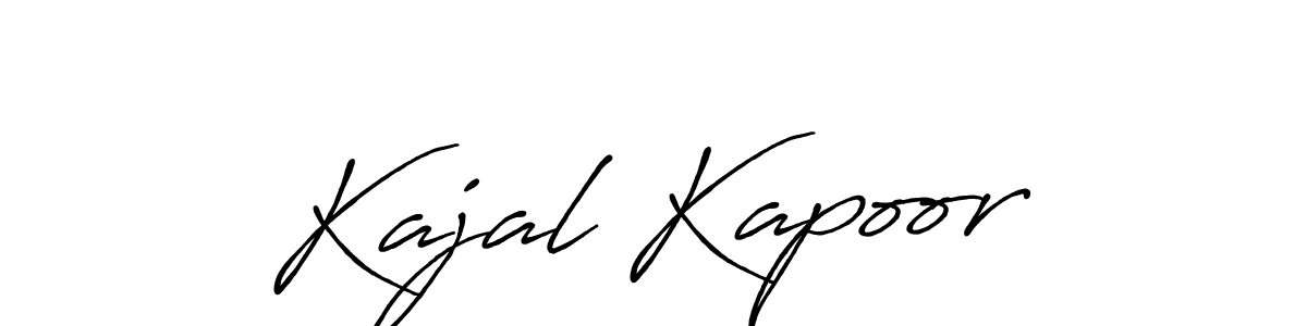 Design your own signature with our free online signature maker. With this signature software, you can create a handwritten (Antro_Vectra_Bolder) signature for name Kajal Kapoor. Kajal Kapoor signature style 7 images and pictures png