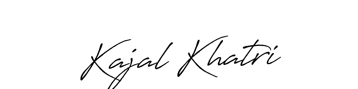 Kajal Khatri stylish signature style. Best Handwritten Sign (Antro_Vectra_Bolder) for my name. Handwritten Signature Collection Ideas for my name Kajal Khatri. Kajal Khatri signature style 7 images and pictures png