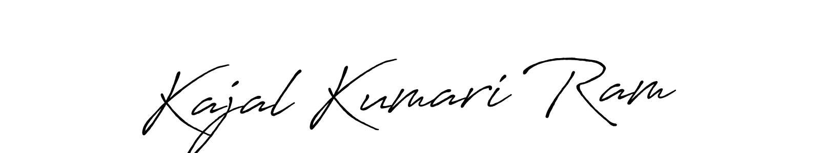 Make a beautiful signature design for name Kajal Kumari Ram. With this signature (Antro_Vectra_Bolder) style, you can create a handwritten signature for free. Kajal Kumari Ram signature style 7 images and pictures png