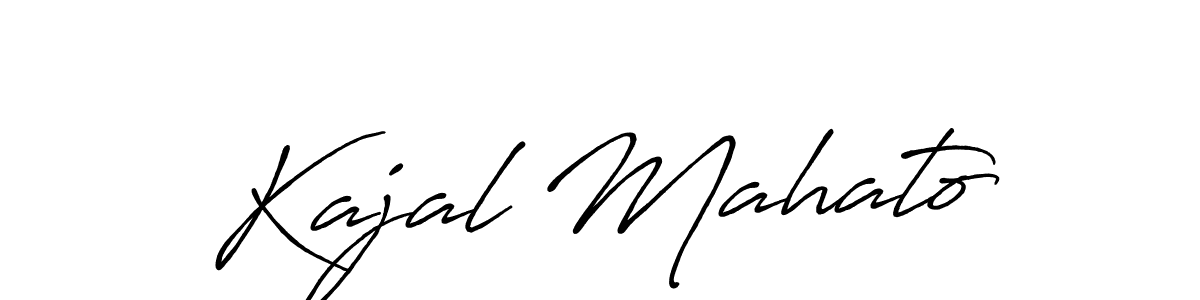 Use a signature maker to create a handwritten signature online. With this signature software, you can design (Antro_Vectra_Bolder) your own signature for name Kajal Mahato. Kajal Mahato signature style 7 images and pictures png