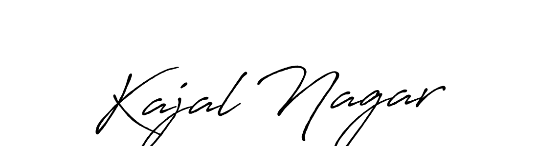 You should practise on your own different ways (Antro_Vectra_Bolder) to write your name (Kajal Nagar) in signature. don't let someone else do it for you. Kajal Nagar signature style 7 images and pictures png