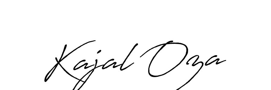 How to make Kajal Oza name signature. Use Antro_Vectra_Bolder style for creating short signs online. This is the latest handwritten sign. Kajal Oza signature style 7 images and pictures png