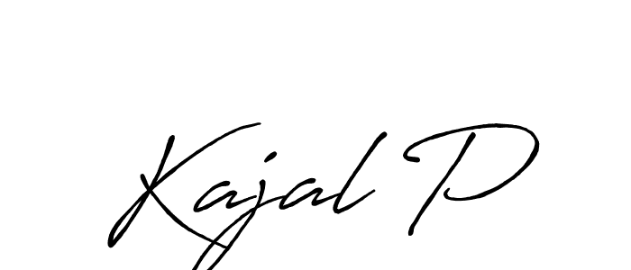 Once you've used our free online signature maker to create your best signature Antro_Vectra_Bolder style, it's time to enjoy all of the benefits that Kajal P name signing documents. Kajal P signature style 7 images and pictures png