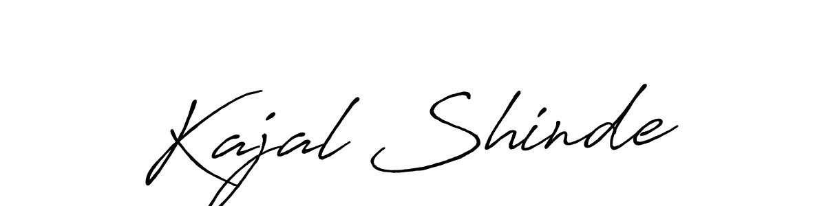 Also we have Kajal Shinde name is the best signature style. Create professional handwritten signature collection using Antro_Vectra_Bolder autograph style. Kajal Shinde signature style 7 images and pictures png