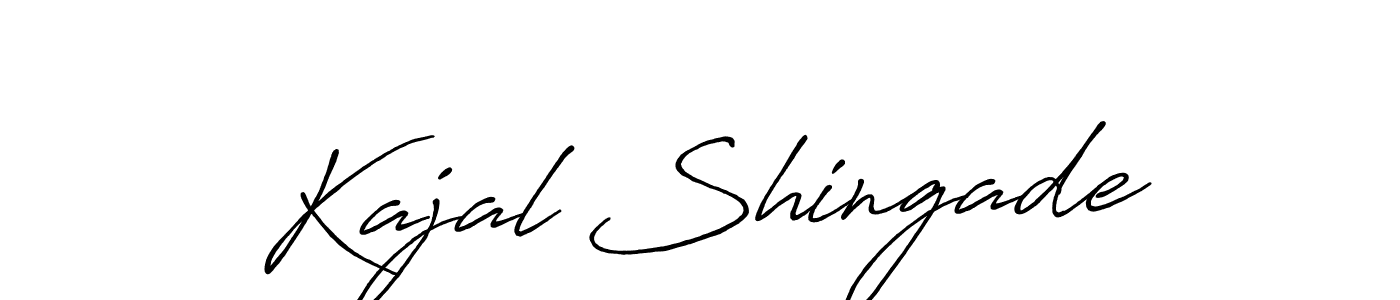 Design your own signature with our free online signature maker. With this signature software, you can create a handwritten (Antro_Vectra_Bolder) signature for name Kajal Shingade. Kajal Shingade signature style 7 images and pictures png