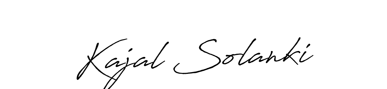 This is the best signature style for the Kajal Solanki name. Also you like these signature font (Antro_Vectra_Bolder). Mix name signature. Kajal Solanki signature style 7 images and pictures png
