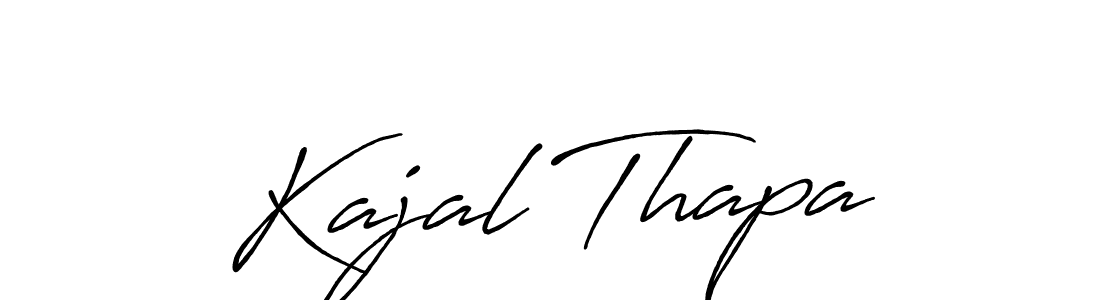 You should practise on your own different ways (Antro_Vectra_Bolder) to write your name (Kajal Thapa) in signature. don't let someone else do it for you. Kajal Thapa signature style 7 images and pictures png