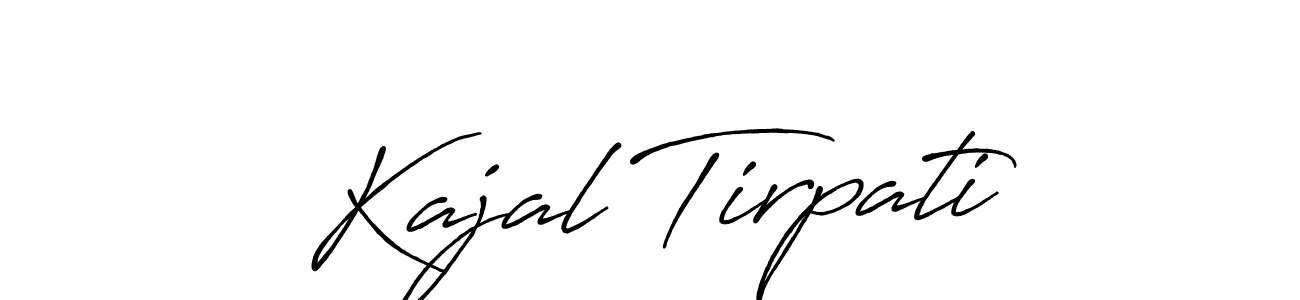 This is the best signature style for the Kajal Tirpati name. Also you like these signature font (Antro_Vectra_Bolder). Mix name signature. Kajal Tirpati signature style 7 images and pictures png
