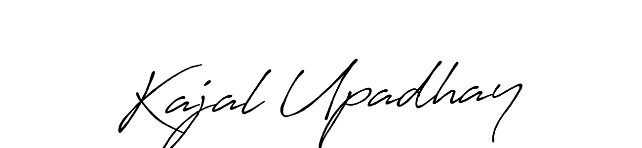 Design your own signature with our free online signature maker. With this signature software, you can create a handwritten (Antro_Vectra_Bolder) signature for name Kajal Upadhay. Kajal Upadhay signature style 7 images and pictures png