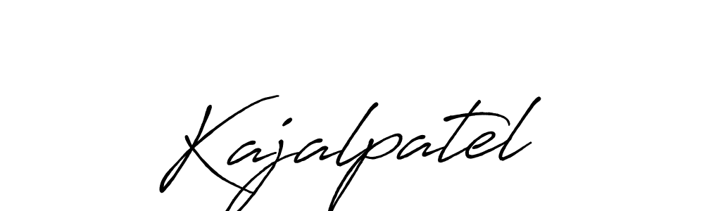 Make a beautiful signature design for name Kajalpatel. With this signature (Antro_Vectra_Bolder) style, you can create a handwritten signature for free. Kajalpatel signature style 7 images and pictures png