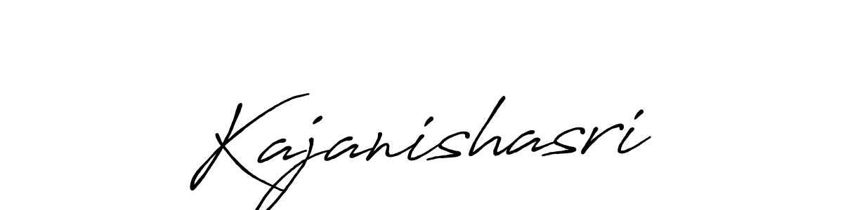 Make a beautiful signature design for name Kajanishasri. With this signature (Antro_Vectra_Bolder) style, you can create a handwritten signature for free. Kajanishasri signature style 7 images and pictures png