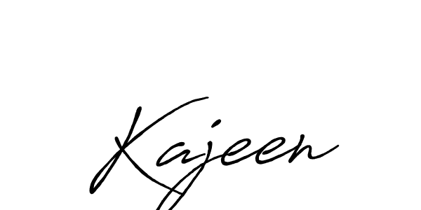 Create a beautiful signature design for name Kajeen. With this signature (Antro_Vectra_Bolder) fonts, you can make a handwritten signature for free. Kajeen signature style 7 images and pictures png