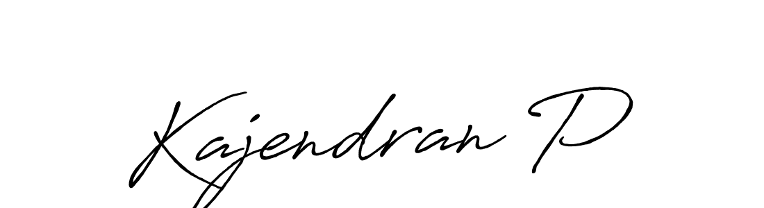 Make a beautiful signature design for name Kajendran P. With this signature (Antro_Vectra_Bolder) style, you can create a handwritten signature for free. Kajendran P signature style 7 images and pictures png