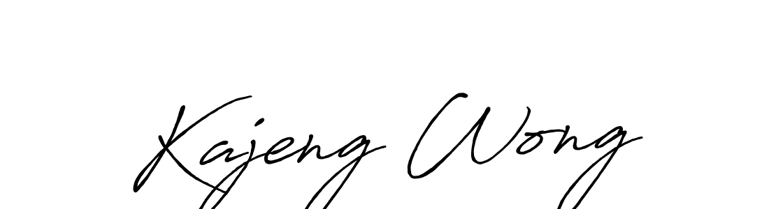Also we have Kajeng Wong name is the best signature style. Create professional handwritten signature collection using Antro_Vectra_Bolder autograph style. Kajeng Wong signature style 7 images and pictures png