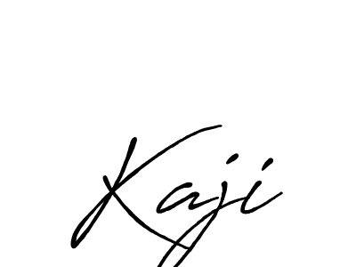 Make a beautiful signature design for name Kaji. With this signature (Antro_Vectra_Bolder) style, you can create a handwritten signature for free. Kaji signature style 7 images and pictures png